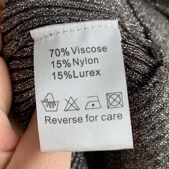 Belldini Gray Sparkle and Rhinestone Zipper Jacket - Picture 6 of 6